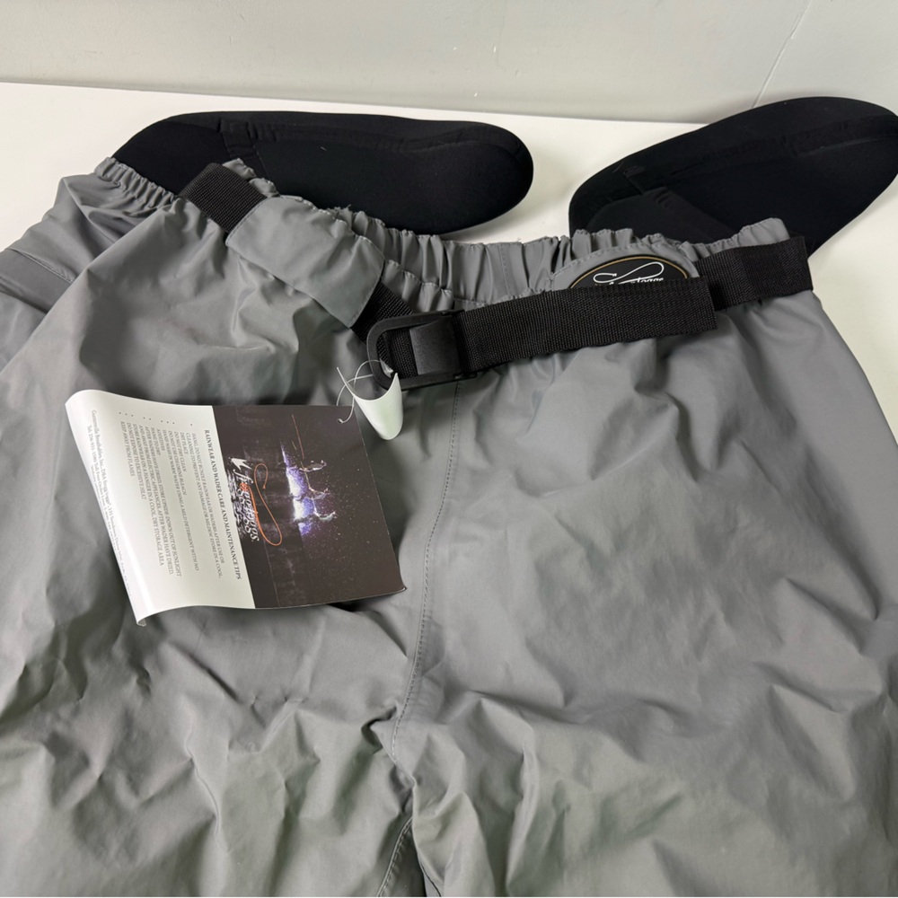 Frogg Toggs Hellbender Stockingfoot Guide wader Pants NIB Attached Booties New - Picture 3 of 10